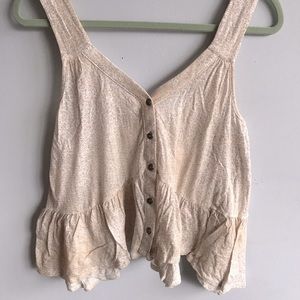 Free People peplum camisole size medium